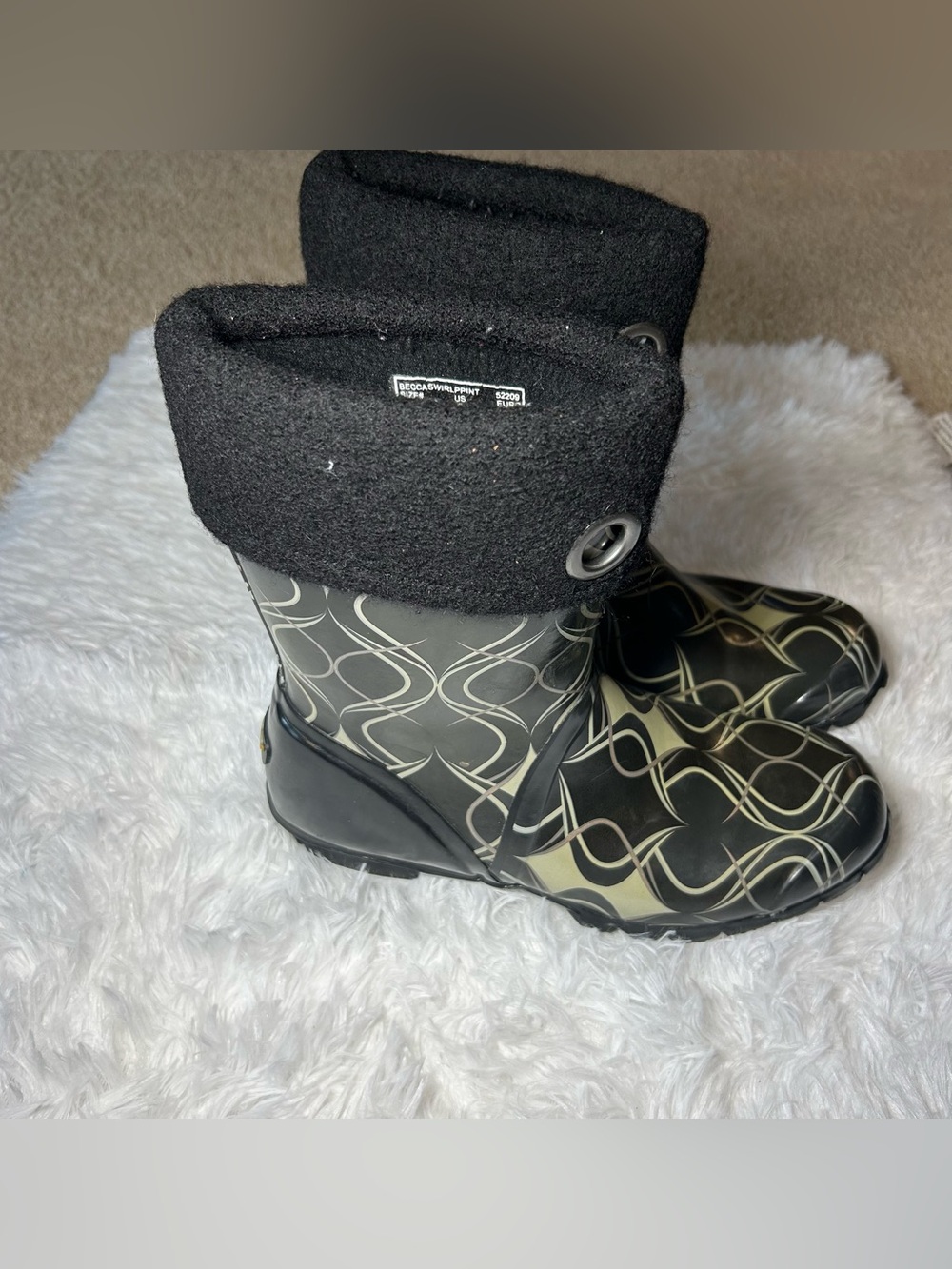 BOGS Becca Swirl Print Rubber Boots